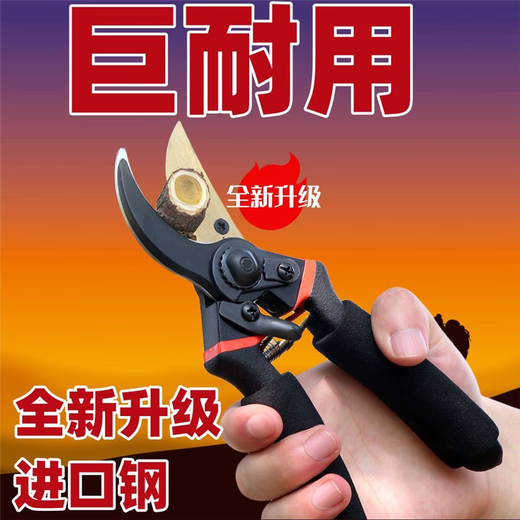 SK5 high-strength stainless steel pruning shears imported from Germany, special tools for household garden pruning branches (high-quality model) upgraded hand guard model (enhanced hardening process)