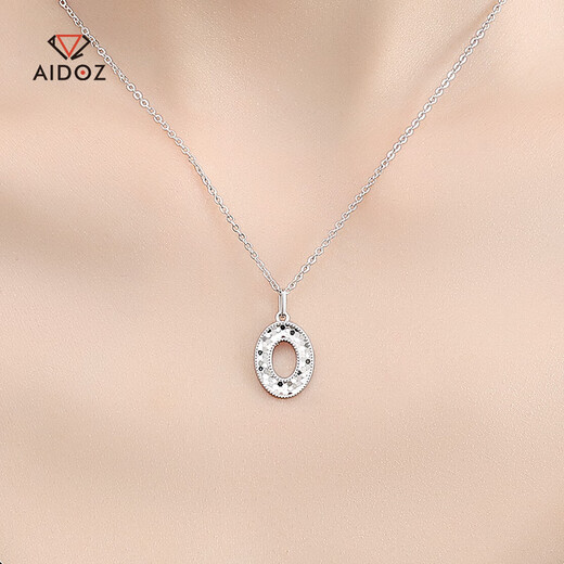 Aido Diamond pt950 Platinum Crushed Ice Ring Pendant Women's Fashion Platinum Necklace Gift for Wife Single Pendant Weight 1.9-2.1g + Delivery Silver Chain