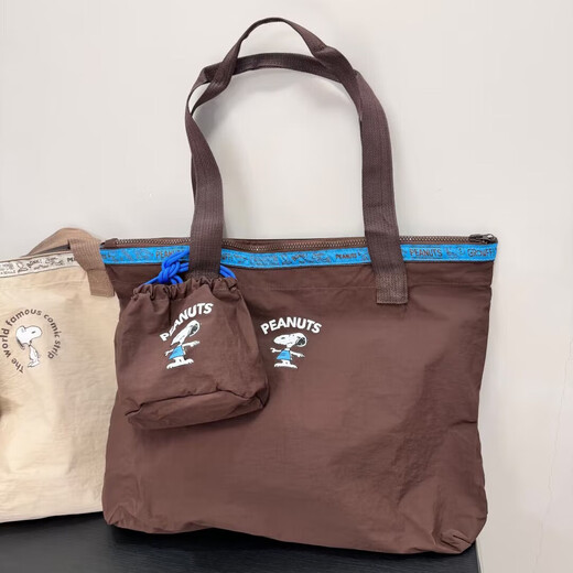 Fanye's Snoopy travel storage bag, portable bag for outings, maternity bag, trolley case, luggage bag, foldable large capacity