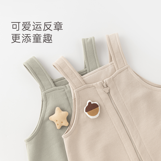 Guiqi Xiong autumn and winter baby children's outer wear fleece warm overalls for men and women baby pure cotton zipper jumpsuit