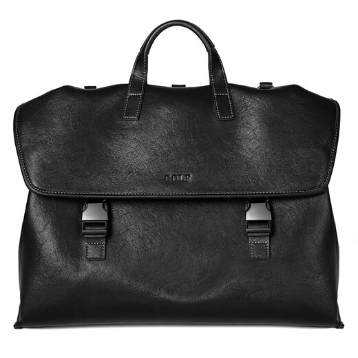 Golf (GOLF) business briefcase men's soft leather 14-inch laptop bag multi-functional one-shoulder cross-body backpack