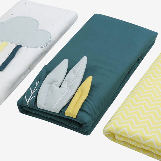 Youwinbaby Youwinbaby crib bed fence soft bag baby pure cotton anti-collision fence children's breathable cloth spliced bed guard other set of 10 pieces each with a circumference of 8-14 cm