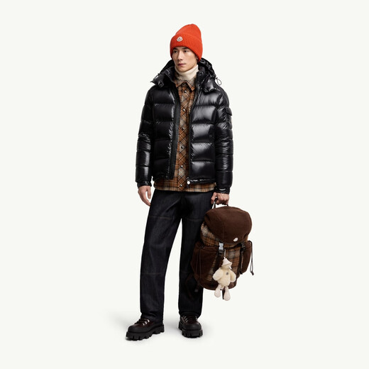 Moncler Moncler Maya Men's Hooded Short Down Jacket - Black L (3)