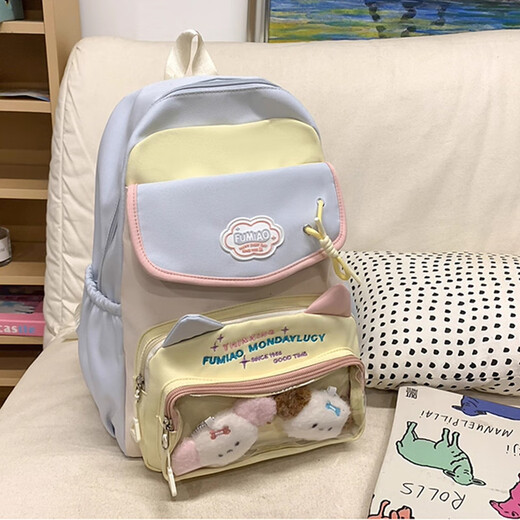 VICTORIATOURIST Junior High School Students School Bag Girls High-Pretty Lightweight Backpack High School Students College Students Computer Bag Reduce Load Large Capacity Backpack