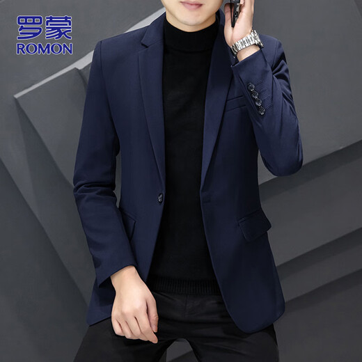 ROMON костюм мужской осенне-зимний деловой профессиональный формальный маленький костюм легкий роскошный тонкий жених жених свадебное платье мужская одежда