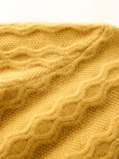 SENLIYA International Light Luxury High-end Cashmere Sweater 100 Pure Cashmere Sweater Women's Round Neck Thick Loose Solid Color Cable Sweater Needle Grapefruit Red S Collect and purchase to get a gift