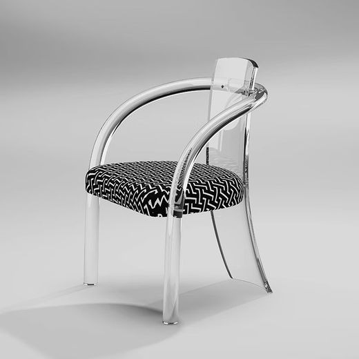 Zailu Internet celebrity dining chair makeup chair transparent acrylic chair casual dressing table stool simple modern chair single product chair single product