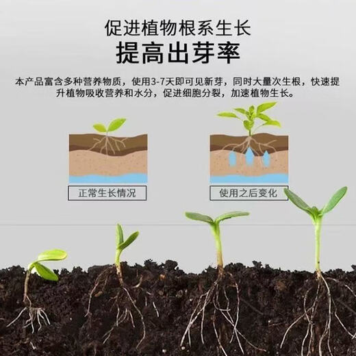 Plant bursting hormone, budding hormone, succulent leaf inserts, germination promotion, household flower growing fertilizer, old pile plant clear leaf fertilizer, old pile dry yellow leaves first aid, new buds grow, 3 barrels 7500ml