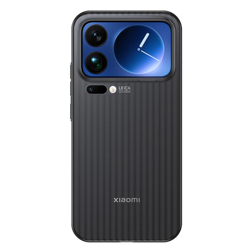 KMaxAI is suitable for Xiaomi 17 Pro mobile phone case MI17Pro protective cover ultra-thin frosted PP shell all-inclusive non-slip semi-transparent simple heat dissipation shell corrugated pattern-transparent black