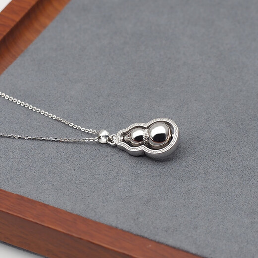 Fengze West platinum gourd pendant for women PT950 fashionable and versatile rotatable gourd pendant for girlfriend and bestie as a gift, about 10 grams (excluding chain) more money will be refunded, less money will be added