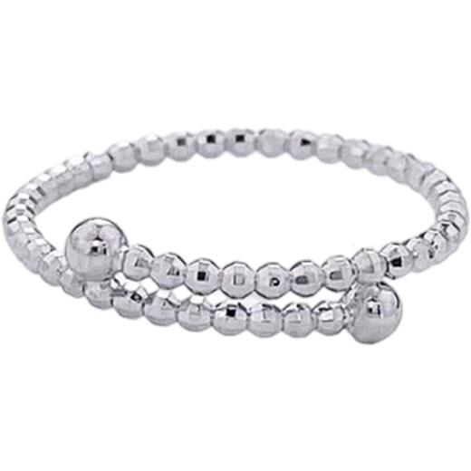 Laofu gold platinum solid solid mouth flashing laser bead ring (inside mother and lover's birthday Mid-Autumn Festival gift flashing laser bead ring (about 1.42g)