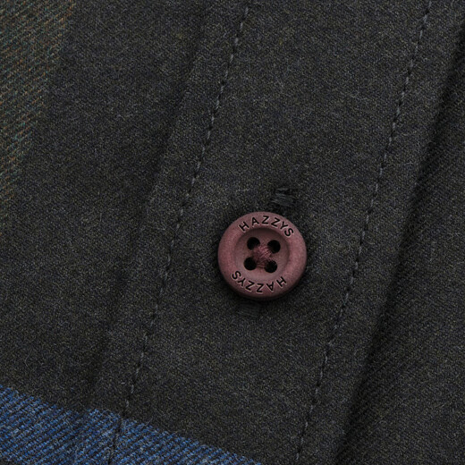 哈吉斯（HAZZYS）女装 2025冬季新款女士撞色复古格子长袖衬衫女ASCSK1CDK28 碳灰色CG 2XL (170/96A 44)