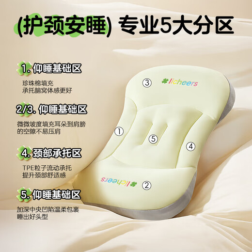 Licheers baby pillow space partition pillow for children 1-3 years old baby pillow neck pillow baby pillow 6 months and above