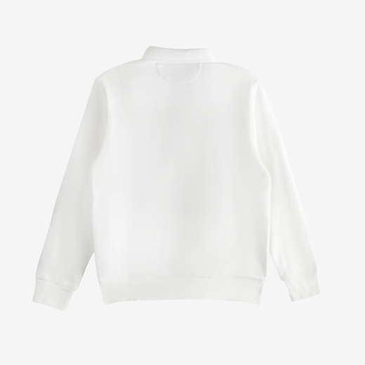 Polo Ralph Lauren Big Kids Solid Color Simple Casual Versatile Polo Shirt Long Sleeve Sweatshirt 323981312 White 003 L