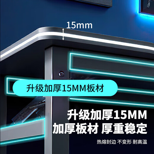 Yaoying computer desk folding table home e-sports desk student study table desk YLZ01 black 100*60cm