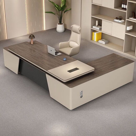 Desk boss table new Chinese style president general manager desk and chair combination simple modern chairman executive desk 1.8 meters boss table