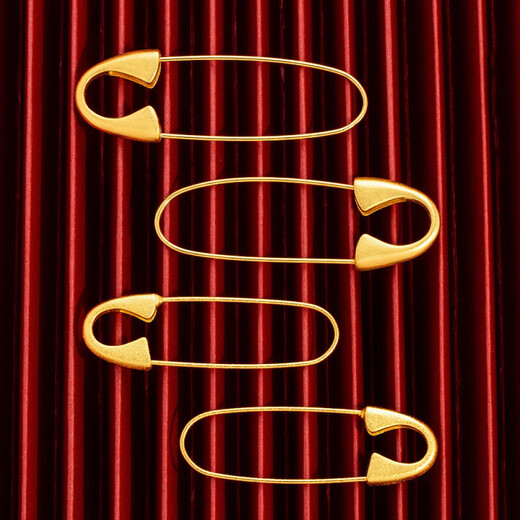 Alloy jewelry ancient sand gold brooch. Pregnant women and babies are safe when going out. Gold baby brooch that protects against shock and protects color. 2 packs.