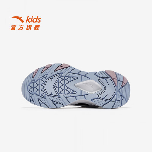 ANTA Children's Cotton Shoes for Girls Dengfeng 3 Autumn New Leather Outdoor Cotton Shoes 322546901 Black/Oxygen Blue-1 37