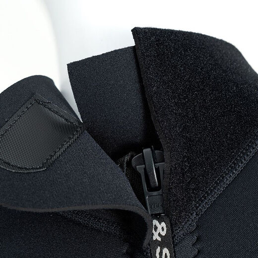 MPPMCK wetsuit 3mm 5mm long-sleeved warm men's one-piece sun protection waterproof female snorkeling suit surfing cold protection swimming and wetness classic one-piece black S 80-95Jin Jin equals 0.5 kg