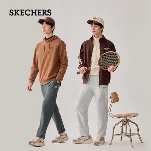 Skechers sports casual pants men's spring and summer all-match casual pants outdoor running pants straight pants L325M106