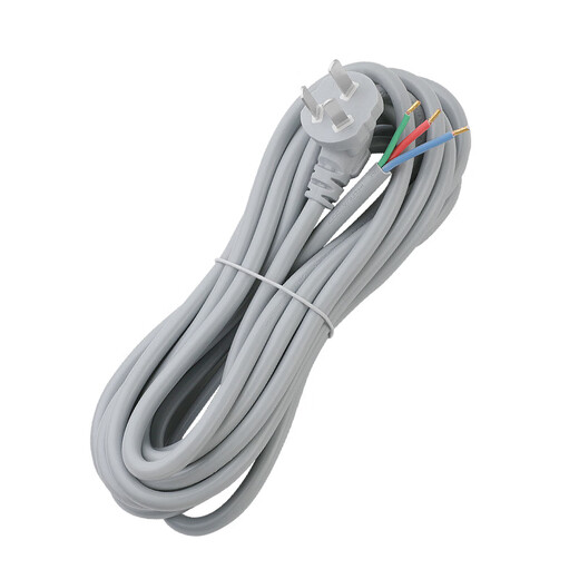 Fil à trois fiches à son pur à trois conducteurs 2.51.5 plat à trois conducteurs à trois broches avec fiche cordon d'alimentation haute puissance bande enfichable 10A trois fiches 2,5 mètres carrés longueur de fil 2 mètres