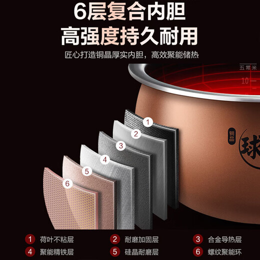 苏泊尔（SUPOR）电饭煲4L电饭锅IH电磁加热远红外穿透本釜内胆家用智能煮饭锅 SF40HC682 远红外