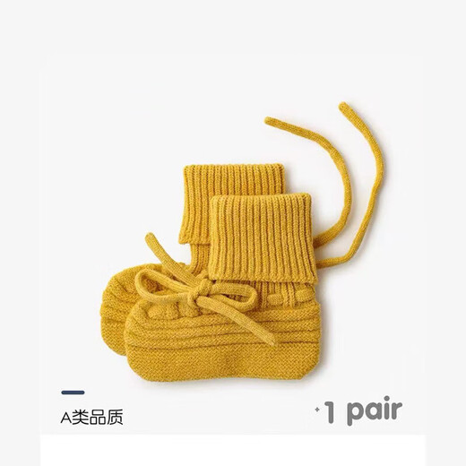 Baby socks autumn and winter new ins style baby woolen socks for men and women, spring and autumn newborn soft warm socks woolen shoes - white 1-3 years old M (recommended foot length 12-14cm)