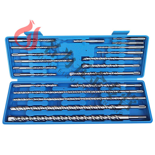 Ai style electric hammer drill bits 20 pieces commonly used set square handle four pits round handle two pits two slots 110-450 total square handle 20 pieces set