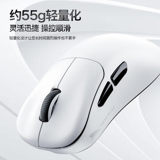 斯迈狼M5无线游戏鼠标电竞办公鼠标 有线/蓝牙/2.4G/三模连接轻量化极简工学设计 FPS吃鸡LOL 磁吸充电 M5【黑色三模】PAW311-磁吸充电座