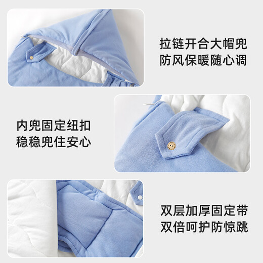 Yishuanger Baby Sleeping Bag Autumn and Winter Thickened and Warm Newborn Baby Sleeping Bag Anti-jump Constant Temperature Winter Anti-Kick Quilt Pink Gold Snake/Constant Temperature Thickened Recommended 0-18 96*50 Large Size - 0-2 years old