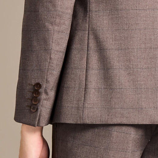 Antonio light luxury suit & two-piece suit, fashionable and simple plaid high-end suit, men's haute couture fabric suit, men's suit