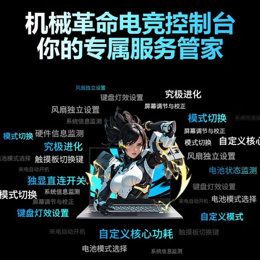 Mechanical Revolution Aurora Pro Gaming Laptop 4060 Independent Graphics i7 Student High-Performance Thin and Light Portable Air Gaming Laptop 32GB Memory + 1TB Solid State Aurora Pro i7-12650H/RTX4060 Official Standard Authentic Sample | Support Inspection