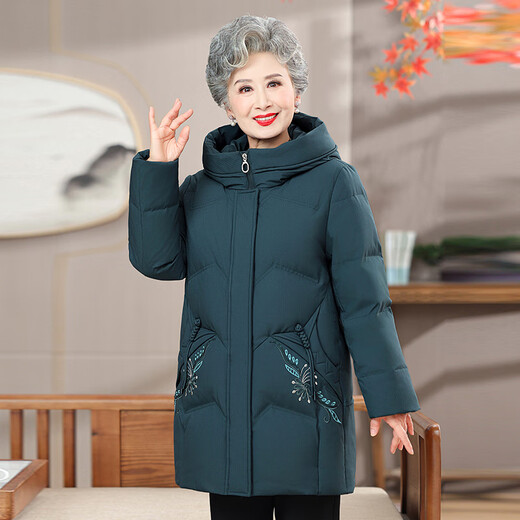 Yaya (YAYA) grandma's winter thickened down jacket 60 and 70 years old middle-aged and elderly women's winter mother's cold-proof and warm jacket