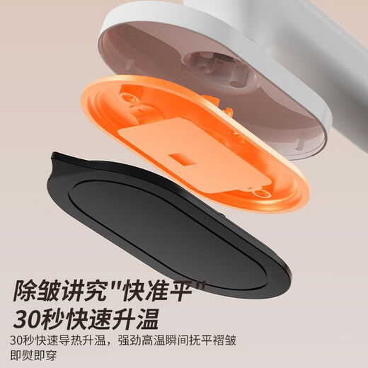 Wireless iron rechargeable handheld garment ironing machine small ironing machine dormitory student travel dedicated portable ironing machine white rechargeable + three-speed temperature adjustment