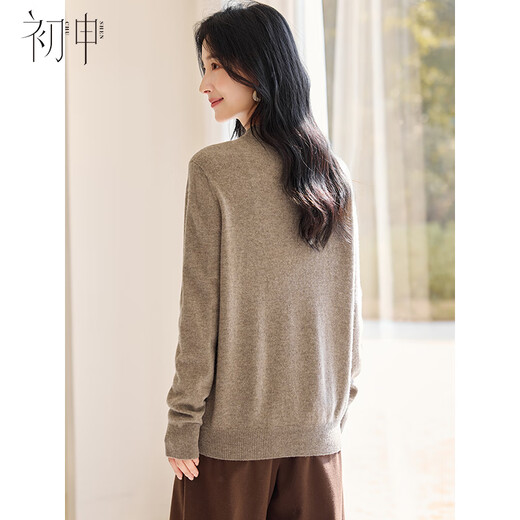 Chushen autumn and winter 100% pure wool sweater women's half turtleneck classic versatile sweater bottoming shirt S54Y051