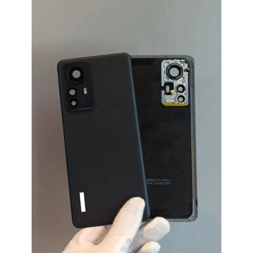 Suitable for Xiaomi 12 original disassembled rear cover glass Xiaomi 12pro disassembled rear case mobile phone battery cover Xiaomi 12Pro/spro with photo frame lens flash cover black shell