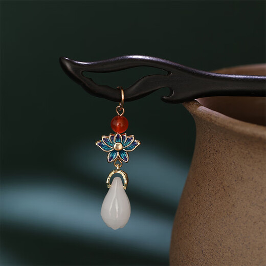 Chimera (CHIMERA) new Chinese style ebony hairpin daily commuting hairpin women's antique style high-end hairpin girl's birthday gift