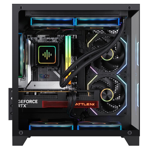 Colorful Ruilong 9600X/7500F/5060/5060ti/5070 game console 3A masterpiece live desktop computer productivity AI model rendering DIY assembly machine with one 9600X+RTX5060 black single host