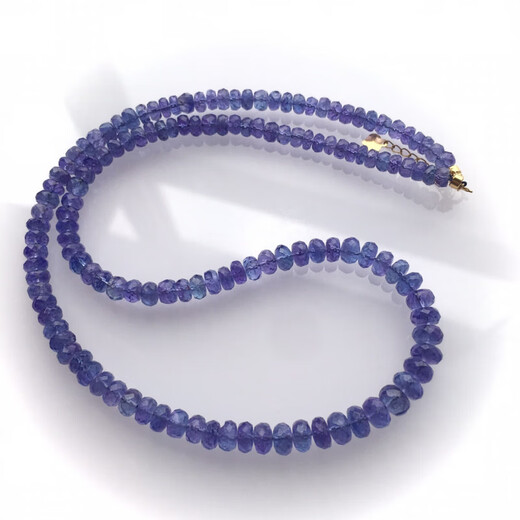 Reza 2025 New Light Blue Purple Tanzanite Beads Necklace Bracelet Glossy Faceted Elegant Temperament Matches Skin Color 925 Silver Fanta Stone Faceted 2.5-4.7mm41