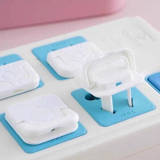 Shouli children's anti-shock socket protective cover baby plug jack safety plug baby switch power supply protective cover new mixed color - 20 pieces - two holes and three holes, 10 each
