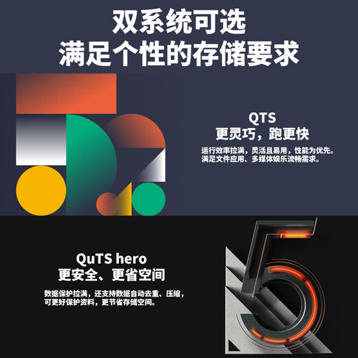 威联通（QNAP）Qu805企业级家庭存储 N355 16G内存 八盘位网络存储NAS私有云 AI相册手机备份 文件数据备份服务器 Qu805+SG酷狼盘8T*3