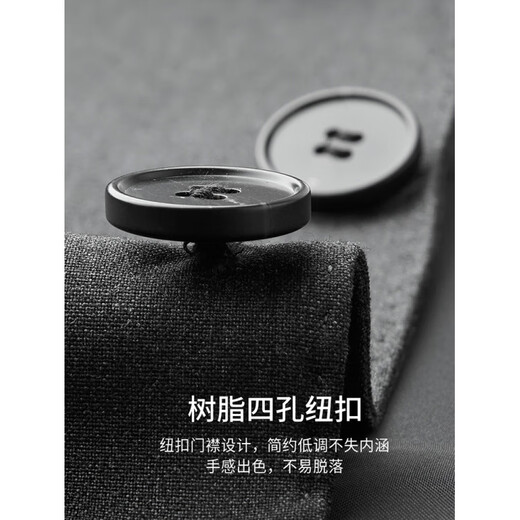 Lilang Easy Care Suit Men's 2025 Winter New Business Formal Wear Easy Care Texture Navy Blue XL 180/96A(50)