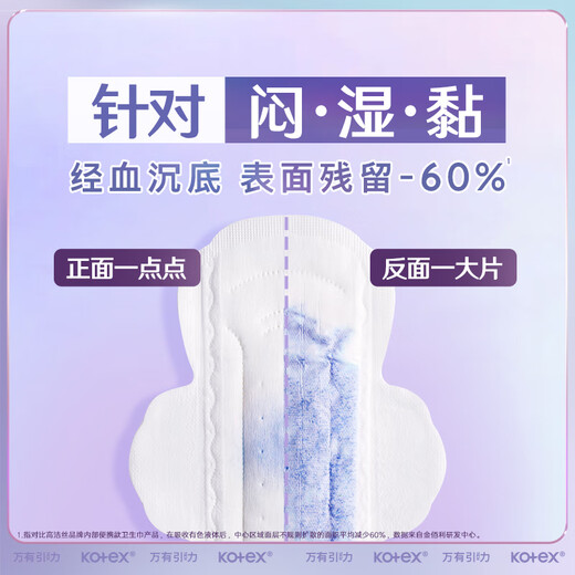Kotex, a must-buy in large quantities, Gravity sanitary napkins 240mm, 6 pieces * 8 packs, daily use napkins OCC flagship