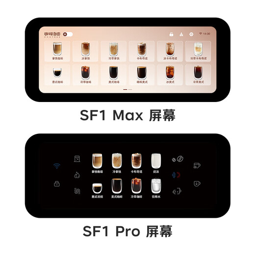 咖啡自由（KAxFREE）【政府补贴】咖啡机 家用全自动咖啡机现磨冷萃意式 大屏触控 双温双萃 SF1 Max