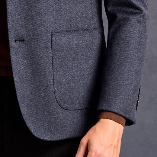 Antonio Mulberry Silk & Cashmere & Sheep Wool Light Luxury Business Single Suit Men's Autumn Elegant Executive Suit Jacket