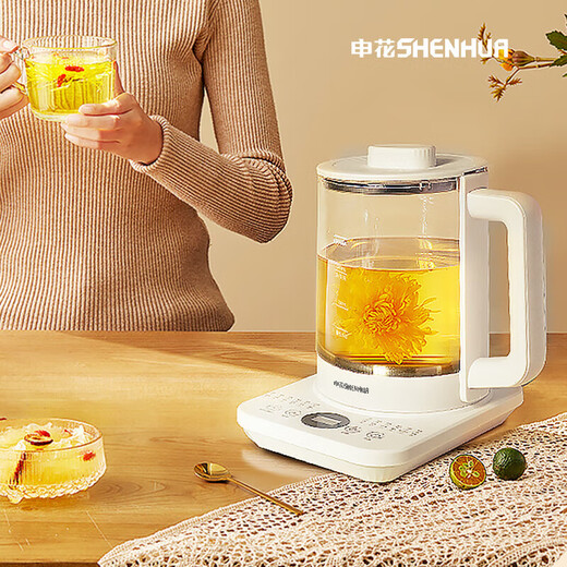 Health Pot 1.8L Fully Automatic Tea Kettle Flower Teapot Tea Boiler 24h Appointment Kettle 12-Hour Intelligent Constant Temperature 11-level Temperature Control Electric Kettle 2.2L Popular Upgrade Easy-Clean Glass