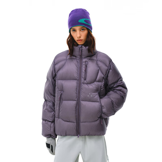 FPA 800 Pile 95 Velvet Structured Stand Collar Down Jacket Men's Winter Short Warm and Coldproof Couple Jacket Dark Gray XL