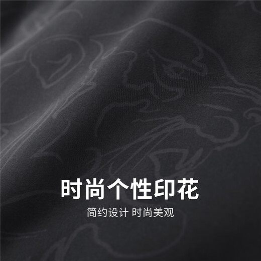 Dances with Wolves Barn Style Lapel Padded Jacket Men's 2025 Autumn and Winter New Casual Retro Print Warm Jacket 1017 Black 001 L (175)