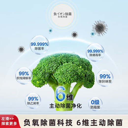 TOSHIBA Dabai Tao PRO483 Thin Zero Embedded Dual System Refrigeration Automatic Ice Making, Sterilization and Odor Purification Level One Energy Efficiency Multi-Door Double Door Refrigerator GR-RM483WI-PG1B3 GR-RM483WI-PG1B3