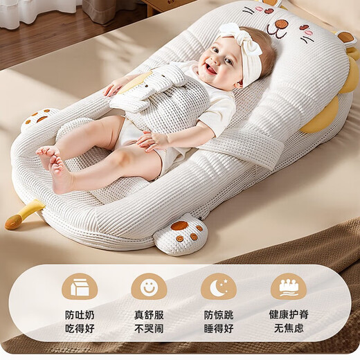 Leyunbao crib mid-bed slope pillow anti-vomiting and overflowing milk choking pillow newborn comfort pillow lying down breastfeeding artifact